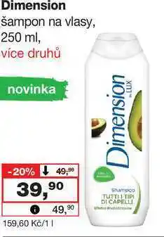 Barvy a laky drogerie Dimension šampon na vlasy, 250 ml nabídka