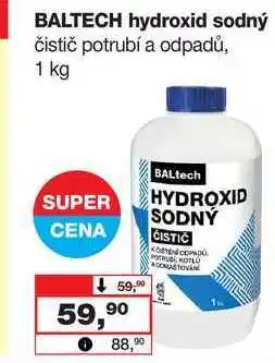 Barvy a laky drogerie BALTECH hydroxid sodný čistič potrubí a odpadů, 1 kg nabídka