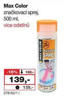 Barvy a laky drogerie Max Color značkovací sprej, 500 ml nabídka