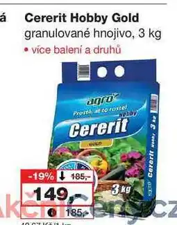 Barvy a laky drogerie Cererit Hobby Gold granulované hnojivo, 3 kg nabídka