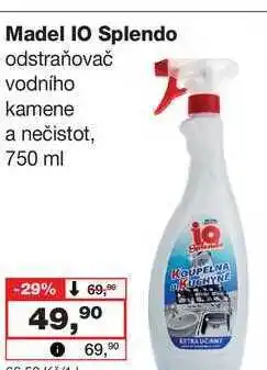 Barvy a laky drogerie Madel IO Splendo odstraňovač vodního kamene a nečistot, 750 ml nabídka