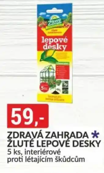 Baumax Zdravá zahrada žluté lepové desky nabídka