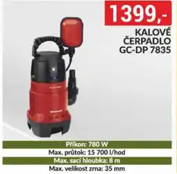 Baumax Kalové čerpadlo gc-dp 7835 nabídka