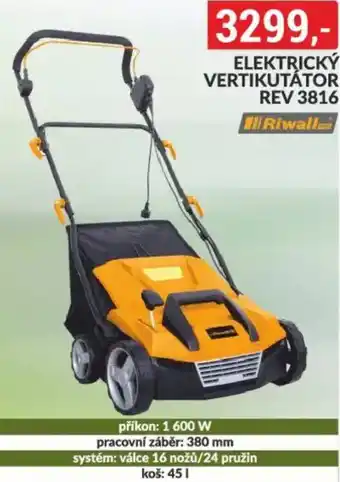 Baumax Elektrický vertikutátor REV 3816 nabídka