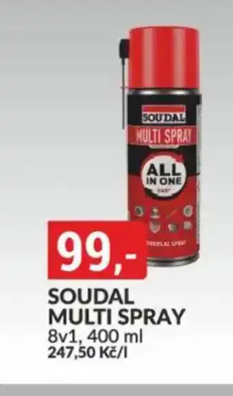 Baumax Soudal multi spray nabídka