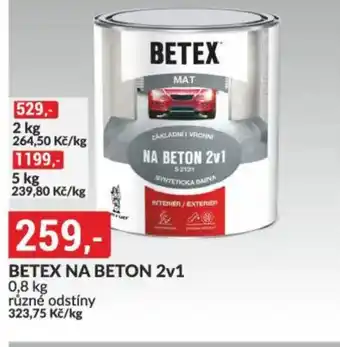 Baumax Betex na beton 2v1 nabídka