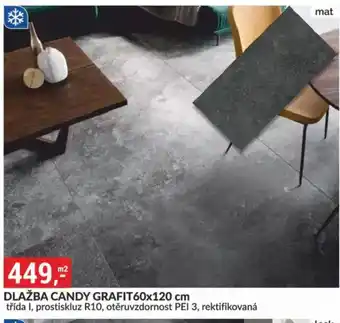 Baumax Dlažba candy grafit nabídka