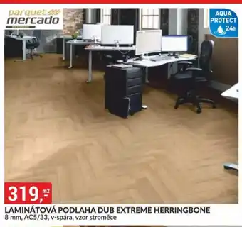 Baumax Laminátová podlaha dub Extreme herringbone nabídka