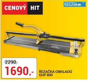 Baumax Řezačka obkladů GHF 800 nabídka