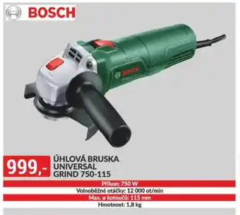 Baumax BOSCH Úhlová bruska universal grind 750-115 nabídka