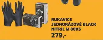 Baumax Rukavice jednorázové black nitril M nabídka