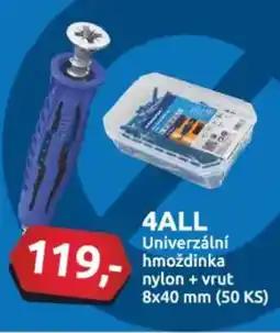 Baumax 4ALL Univerzální hmoždinka nylon + vrut nabídka