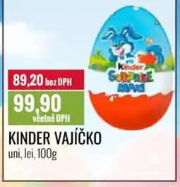 Ratio KINDER Vajíčko nabídka