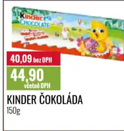 Ratio KINDER Čokoláda nabídka