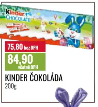 Ratio KINDER Čokoláda nabídka