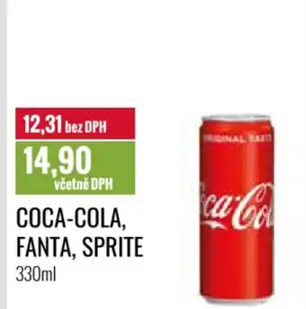 Ratio COCA-COLA, FANTA, SPRITE nabídka