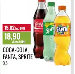 Ratio COCA-COLA, FANTA, SPRITE nabídka