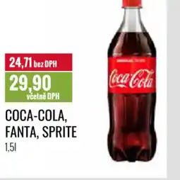 Ratio COCA-COLA, FANTA, SPRITE nabídka