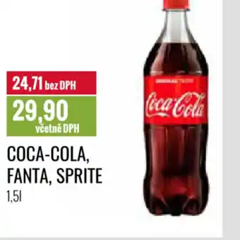 Ratio COCA-COLA, FANTA, SPRITE nabídka