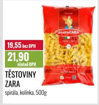 Ratio ZARA Těstoviny nabídka