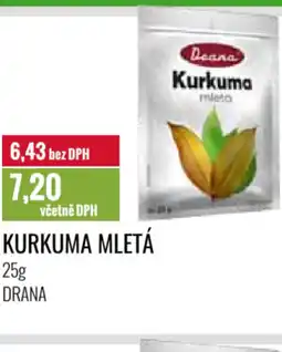 Ratio DRANA Kurkuma mletá nabídka