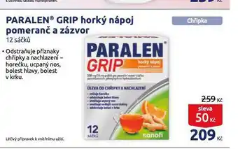 Benu Paralen grip horký nápoj nabídka