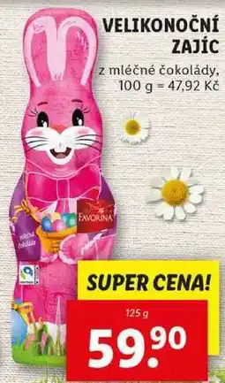 Lidl VELIKONOČNÍ ZAJÍC, 125 g nabídka