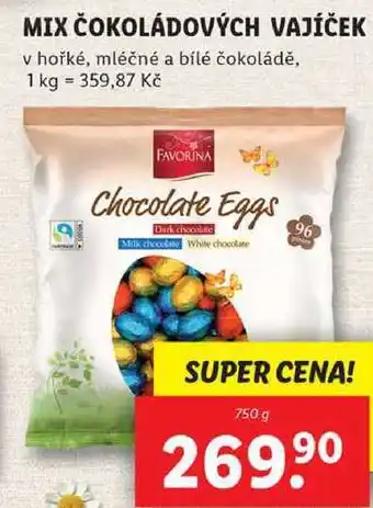 Lidl MIX ČOKOLÁDOVÝCH VAJÍČEK, 750 g nabídka