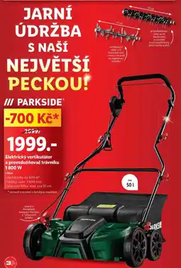 Lidl Elektrický vertikutátor a provzdušňovač trávníku 1800 W nabídka