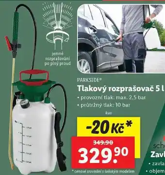 Lidl Tlakový rozprašovač 5 l nabídka