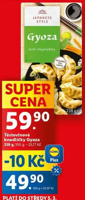 Lidl Těstovinové knedlíčky Gyoza, 238 g nabídka