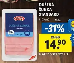 Lidl DUŠENA ŠUNKA STANDARD, 100 g nabídka