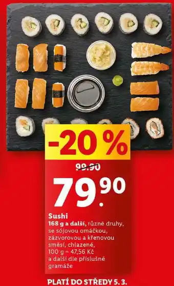 Lidl Sushi, 168 g a další nabídka