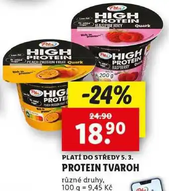 Lidl PROTEIN TVAROH, 200 g nabídka