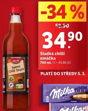 Lidl Sladká chilli omáčka, 700 ml nabídka