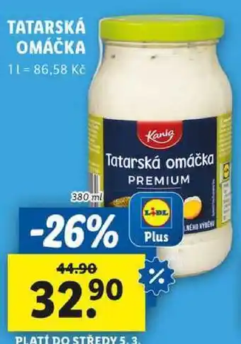 Lidl TATARSKÁ OMÁČKA, 380 ml nabídka