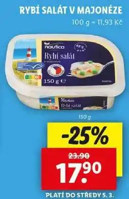 Lidl RYBÍ SALÁT V MAJONÉZE, 150 g nabídka