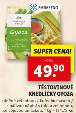 Lidl TĚSTOVINOVÉ KNEDLÍČKY GYOZA, 400 g nabídka