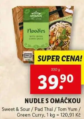 Lidl NUDLE S OMÁČKOU, 330 g nabídka