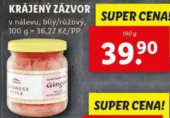 Lidl KRÁJENÝ ZÁZVOR, 190 g nabídka