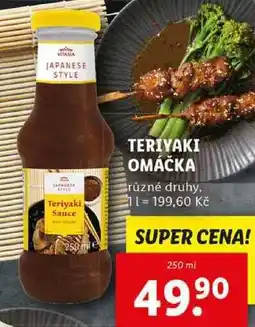 Lidl TERIYAKI OMÁČKA, 250 ml nabídka