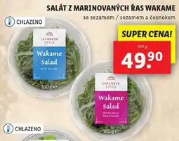 Lidl SALÁT Z MARINOVANÝCH ŘAS WAKAME, 100 g nabídka