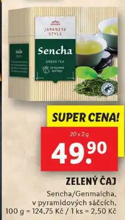 Lidl ZELENÝ ČAJ, 20x 2 g nabídka