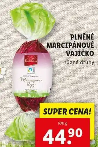 Lidl PLNĚNÉ MARCIPÁNOVÉ VAJÍČKO, 100 g nabídka