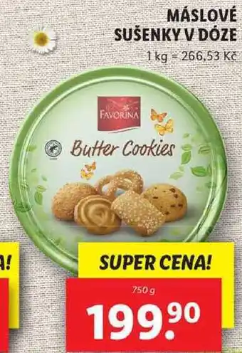 Lidl MÁSLOVÉ SUŠENKY V DÓZE, 750 g nabídka