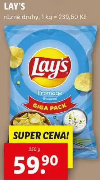 Lidl LAY'S, 250 g nabídka