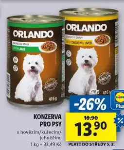 Lidl KONZERVA PRO PSY, 415 g nabídka