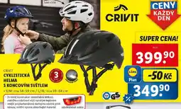 Lidl CYKLISTICKÁ HELMA S KONCOVÝM SVĚTLEM nabídka