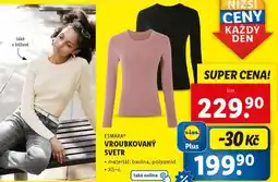 Lidl VROUBKOVANÝ SVETR nabídka
