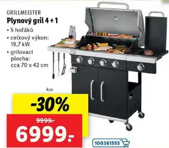 Lidl Plynový gril 4+1 nabídka